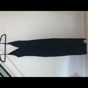 Black sequin cocktail dress